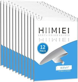 img 4 attached to HIIMIEI Acrylic Vertical Plastic Restaurant Menu Holder Stand: Sturdy & Stylish