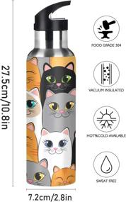 img 3 attached to SUABO Kittens Bottle Insulated Stainless