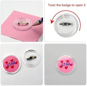 img 2 attached to 🔵 Versatile 50-Piece Button Badge Maker Acrylic Design Set – Ideal for DIY Crafts, Birthdays, and More!