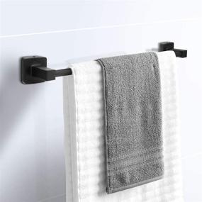 img 3 attached to 4-Piece Stainless Steel Bathroom Hardware Set - Includes 17-Inch Hand Towel Bar, Towel Ring, Robe Hooks, Toilet Paper Holder, and Towel Rack