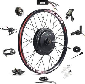 img 4 attached to 🚲 EBIKELING Waterproof Electric Bike Conversion Kit - 700C Front/Rear Wheel Hub Motor Kit with Mountain Bike Rim