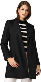 img 3 attached to 👚 Allegra Women's Classic Notched Buttoned Coats, Jackets & Vests: Timeless Women's Clothing Collection