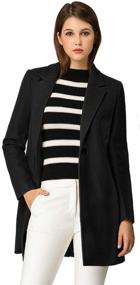 img 4 attached to 👚 Allegra Women's Classic Notched Buttoned Coats, Jackets & Vests: Timeless Women's Clothing Collection
