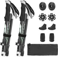 number-one collapsible trekking poles 2 pack: ultralight aluminum alloy hiking poles with eva grip and quick lock system - ideal walking sticks for men and women hiking, camping and outdoor adventures logo