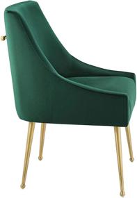 img 2 attached to 🪑 Stylish and Comfortable Modway Discern Green Velvet Dining Chair - Upholstered with Performance Velvet