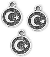 star crescent moon pendant charms logo