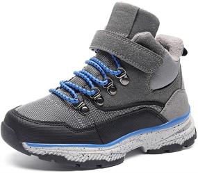 img 4 attached to Girls Winter Hiking Outdoor Athletic Boys' Shoes for Boots
