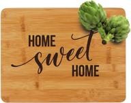 engraved bamboo cutting board housewarming logo