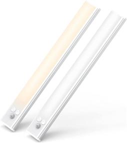 img 4 attached to 💡 Versatile USB Rechargeable LED Closet Light with Motion Sensor - Illuminate Cabinets, Wardrobes, Mirrors, and More