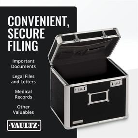 img 3 attached to 🔒 Secure your Files with Vaultz Locking File Security Box - Black, 13.25"H x 13.5"W x 10.5"D - Letter Size - VZ01165