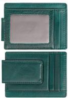 genuine leather magnetic pocket minimalist men's accessories and wallets, card cases & money organizers logo