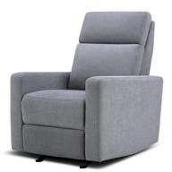 🪑 the glider by nurture™: premium power recliner nursery glider chair with adjustable head support & built-in usb charger (grey) — ultimate functionality and comfort for modern parents logo