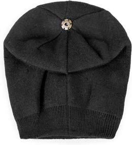 img 2 attached to 🧣 Stay Cozy in Style: Ousipps 2 Pack Womens Winter Hats with Pom Pom – Warm Skull Caps and Beanies for Women