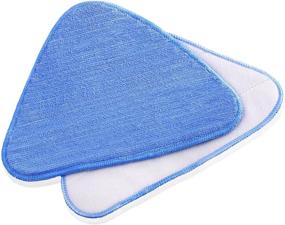 img 1 attached to 👍 High-Quality Steamboy Replacement Microfiber Pads (2 Pack): Reliable and Durable