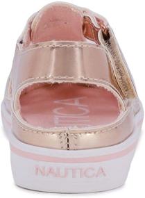 img 2 attached to 👟 Кроссовки Nautica Mikkel Slip бежевые для маленьких мальчиков: стильная и комфортная обувь для активных малышей!