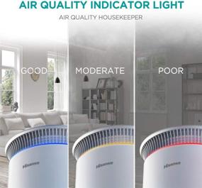 img 3 attached to 🌬️ Hisense KJ120 Air Purifier with True HEPA Technology: Effective Allergen and Odor Removal for Large Rooms