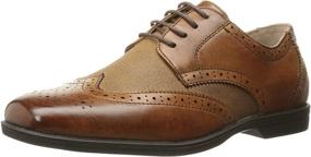 img 3 attached to Stylish and Classic: Florsheim Reveal Wing Tip Oxford Boys' Shoes in Oxfords
