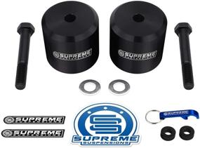 img 4 attached to 🔧 Supreme Suspensions 2.5 Inch Front Leveling Kit for Ford F250 F350 - Enhance Off-road Performance with Black Front Lift Coil Spring Spacers 4WD