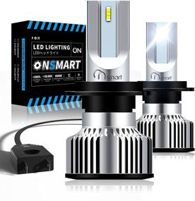 img 4 attached to Лампы для фар Onsmart H7 LED - повышенная яркость на 300%, свет холодной белизны 6500K, герметичность IP67, комплект для перехода на LED - набор из 2-х штук - быстрая установка, замена галогеновых ламп