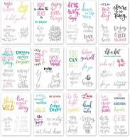 📚 premium 6x8" vellum scrapbook paper pack with foil accents - dream, create, inspire, love your life - ideal for scrapbooking - planners - card making logo