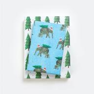 🐘 christmas elephants reversible eco gift wrap - allport editions x wrappily: a festive solution for sustainable holiday wrapping paper logo