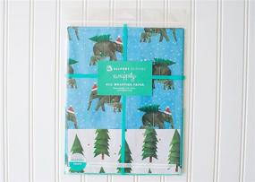 img 2 attached to 🐘 Christmas Elephants Reversible Eco Gift Wrap - Allport Editions x Wrappily: A Festive Solution for Sustainable Holiday Wrapping Paper