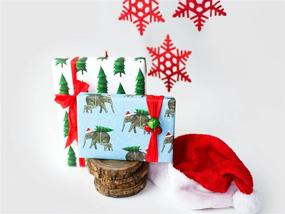 img 3 attached to 🐘 Christmas Elephants Reversible Eco Gift Wrap - Allport Editions x Wrappily: A Festive Solution for Sustainable Holiday Wrapping Paper