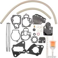 🔧 high-quality carburetor repair kit: ideal replacement for mercury marine models 1395-97611, 1395-9645, 1395-9761 & more logo