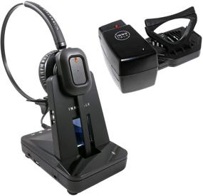 img 4 attached to 📞 Explorer: Wireless Desk Phone Headset with Handset Lifter - 300 Feet Range, 8 Hours Talk Time