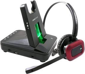 img 3 attached to 📞 Explorer: Wireless Desk Phone Headset with Handset Lifter - 300 Feet Range, 8 Hours Talk Time