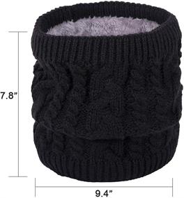 img 2 attached to Womens Winter Knitted Infinity Twisted