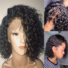 img 3 attached to 🏿 Dorosy Hair: Premium 13x6 Lace Front Wig for Black Women - Natural Hairline, Curly Hair, 150% Density Remy Hair, with Baby Hair (8 inch)