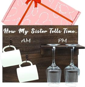 img 4 attached to 🎁 Homsolver Birthday Gift: Bestie Sister and Brother Present for Sister, Popular Christmas and Unique Time-Telling Gift for Women - Party and Holiday Surprise! (Mugs and Glasses Not Included)