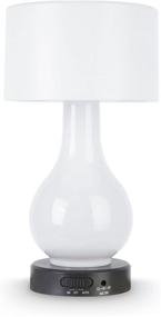 img 3 attached to Ivation 6-LED Battery Operated Motion Sensing Table Lamp - Versatile Multi Zone Lighting: Body, Shade, or Both - Includes Continuous White Light Option