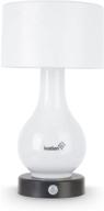 ivation 6-led battery operated motion sensing table lamp - versatile multi zone lighting: body, shade, or both - includes continuous white light option логотип