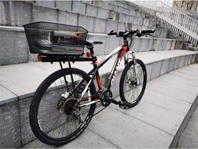 img 3 attached to RAYMACE Rear Bike Basket: Waterproof Bicycle Cargo Rack Storage with Under Seat Mounting