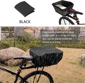 img 2 attached to RAYMACE Rear Bike Basket: Waterproof Bicycle Cargo Rack Storage with Under Seat Mounting