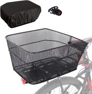 raymace rear bike basket: waterproof bicycle cargo rack storage with under seat mounting logo