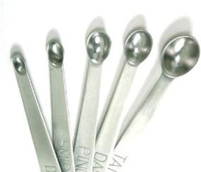 img 3 attached to Norpro 5-Piece Stainless Steel Mini Measuring Spoon Set (tad, dash, pinch, smidgen, drop)