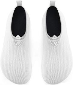 img 3 attached to Racqua Barefoot Quick Dry Kayaking White38 Women's Shoes and Athletic