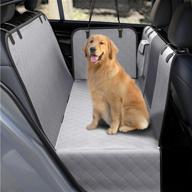 🐶 waterproof nonslip dog car seat covers with mesh visual window for back seat - upoda pet seat cover hammock, scratchproof with seat belts & storage pockets, ideal for trucks and suvs logo