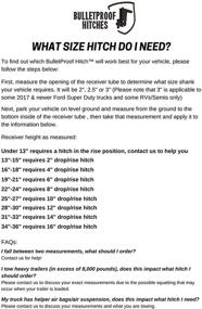 img 3 attached to 🔧 Bulletproof Hitches 2.0" Регулируемая тяжеловесная прицепная сцепка (22,000 фунтов) с высотой падения/подъема 8", с двумя шаровыми опорами 2" и 2 5/16" - черное порошковое покрытие, нержавеющая сталь