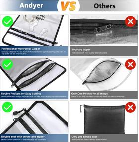 img 2 attached to 🔥 Extreme Protection for Valuables: Upgraded Two Pockets Fireproof Document Bag (2000℉)