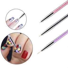 img 2 attached to Enhance Your Nail Art with the 5 Piece Crystal Nail Drawing Pen Set