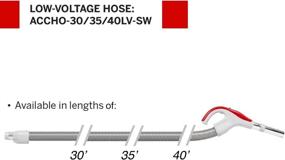 img 3 attached to 🔌 Надаир ACCHO-30LV-SW-GY Универсальный шланг для центрального пылесоса с низким напряжением, устанавливаемый на стену, с поворотным насадкой на конце, 30 футов, серый