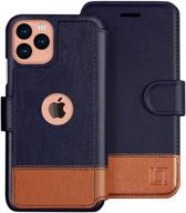 📱 lupa iphone 11 pro max wallet case for men & women - faux leather credit card holder flip case, desert sky logo