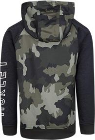 img 1 attached to Stylish Solar Pullover Hoodie in Green Camo: Embracing Nature in Comfort