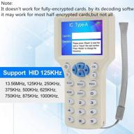 🔑 english 10 frequency nfc rfid card copier reader writer duplicator for ic id cards and 125khz cards, 10 id 125khz cards + 10 id 125kh key fobs + 10 ic key – efficient card cloning solution logo