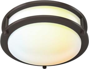 img 4 attached to 🔆 ZAGO 10 Inch LED Flush Mount Ceiling Light Fixture, Dimmable, Switchable CCT (2700K/3000K/3500K/4000K/5000K), 120V, 18W=120W, Oil Rubbed Bronze, High Color Rendering, Kitchen, Stairwell, Hallway, Bathroom, ETL Listed