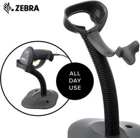 img 2 attached to 🚀 Enhance Scanning Efficiency with Zebra Gooseneck Stand for LS2208 Series Handheld Scanner Twilight Black 20-61019-02R